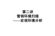 市场营销宏观环境(市场营销宏观环境分析)