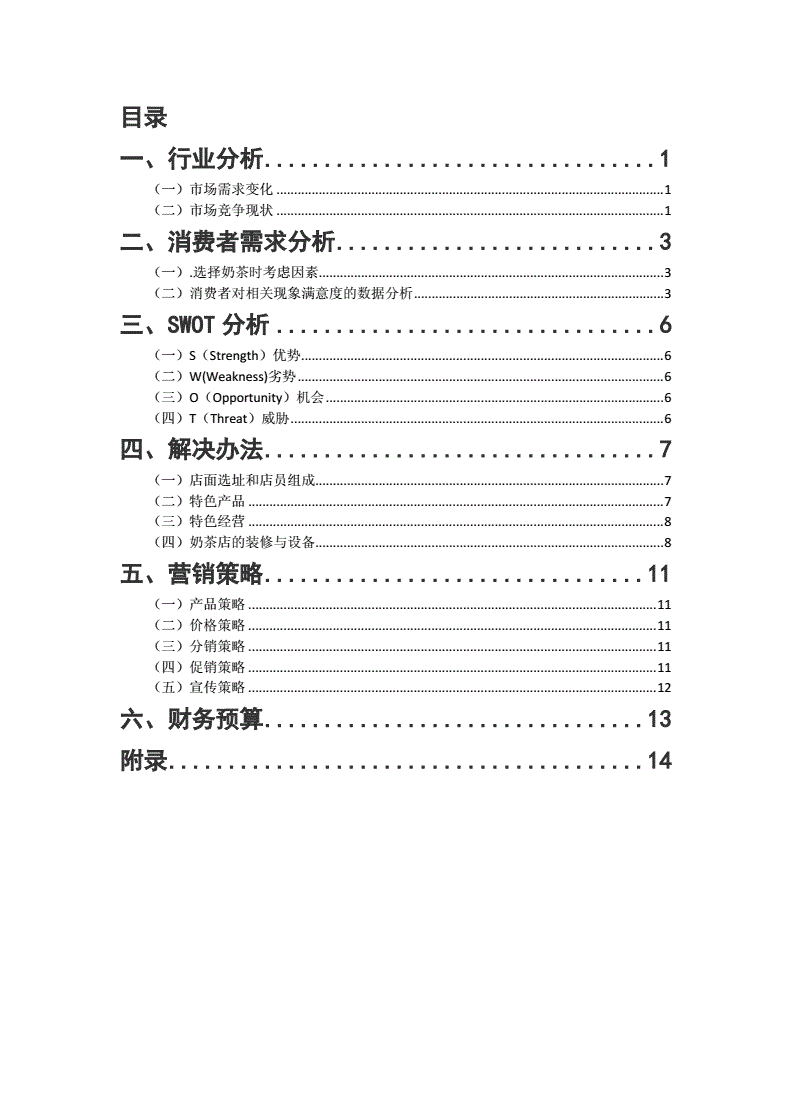 奶茶店营销策划方案(奶茶店营销策划方案ppt)