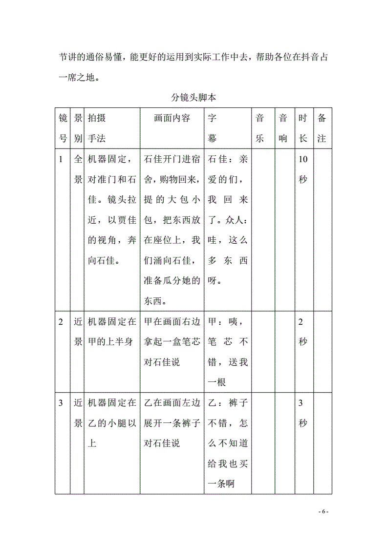 视频拍摄脚本文案(视频脚本是文案写还是剪辑写)